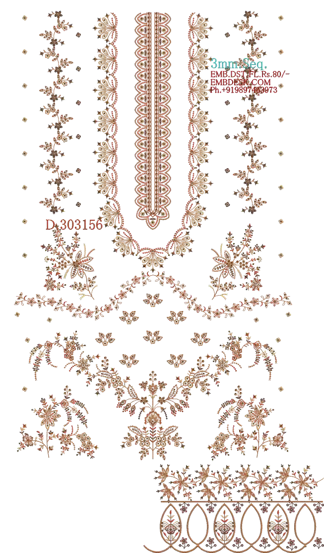 3mm Seq. Arabian long suit
