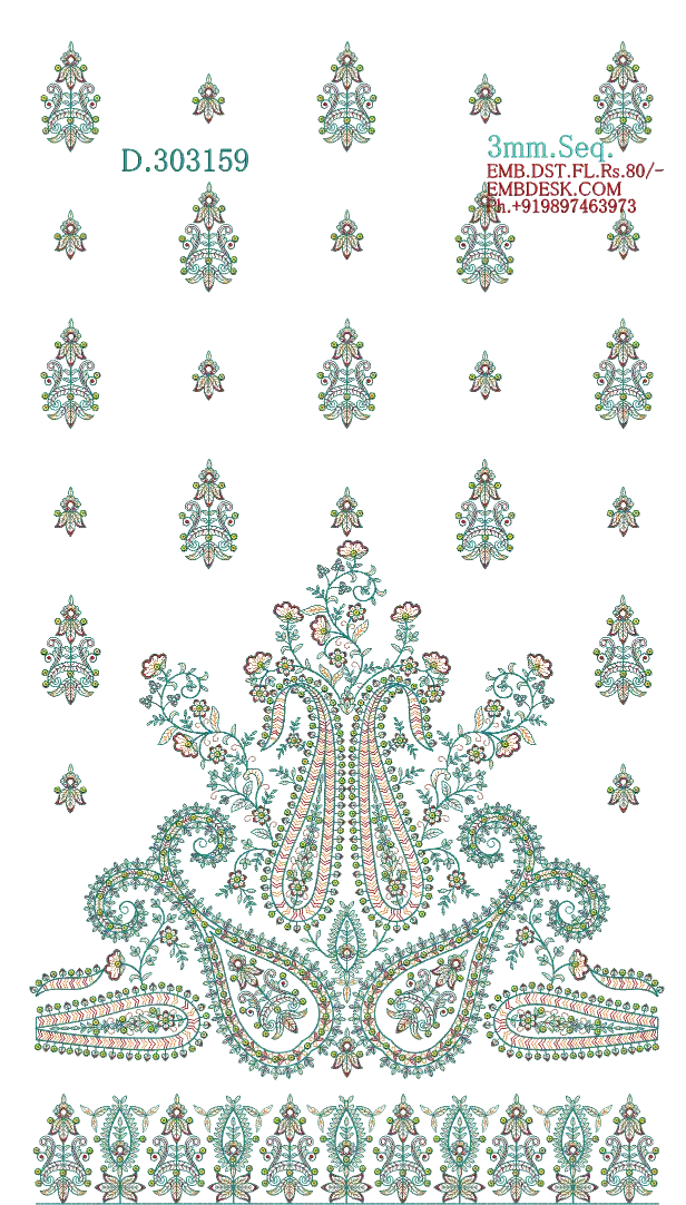 3mm Seq. Arabian long suit 
