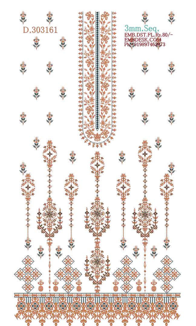 3mm Seq. Arabian long suit 
