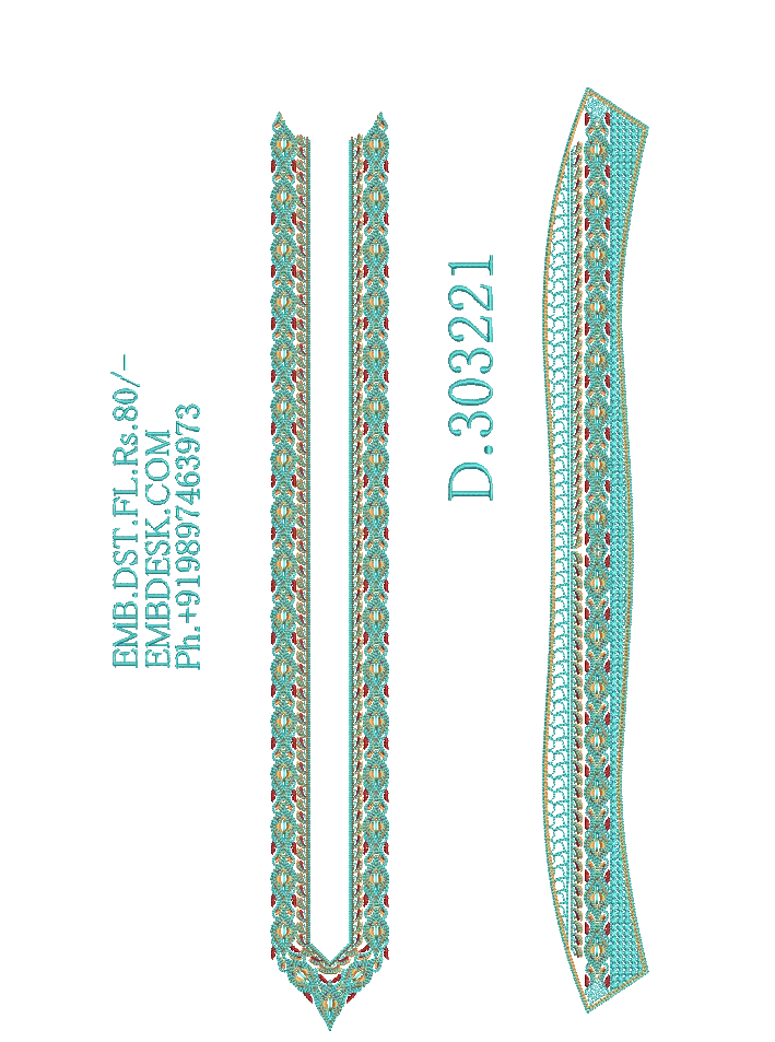 Fancy men's neck kurta