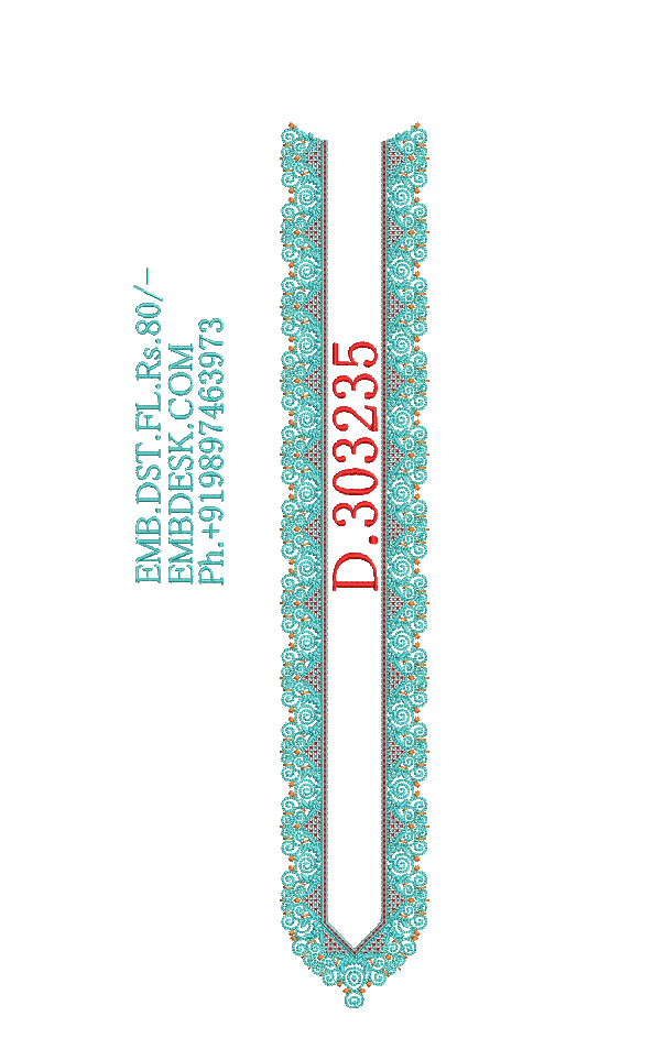 Fancy men's neck kurta