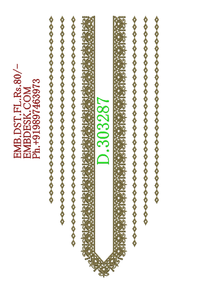 Fancy men's neck kurta