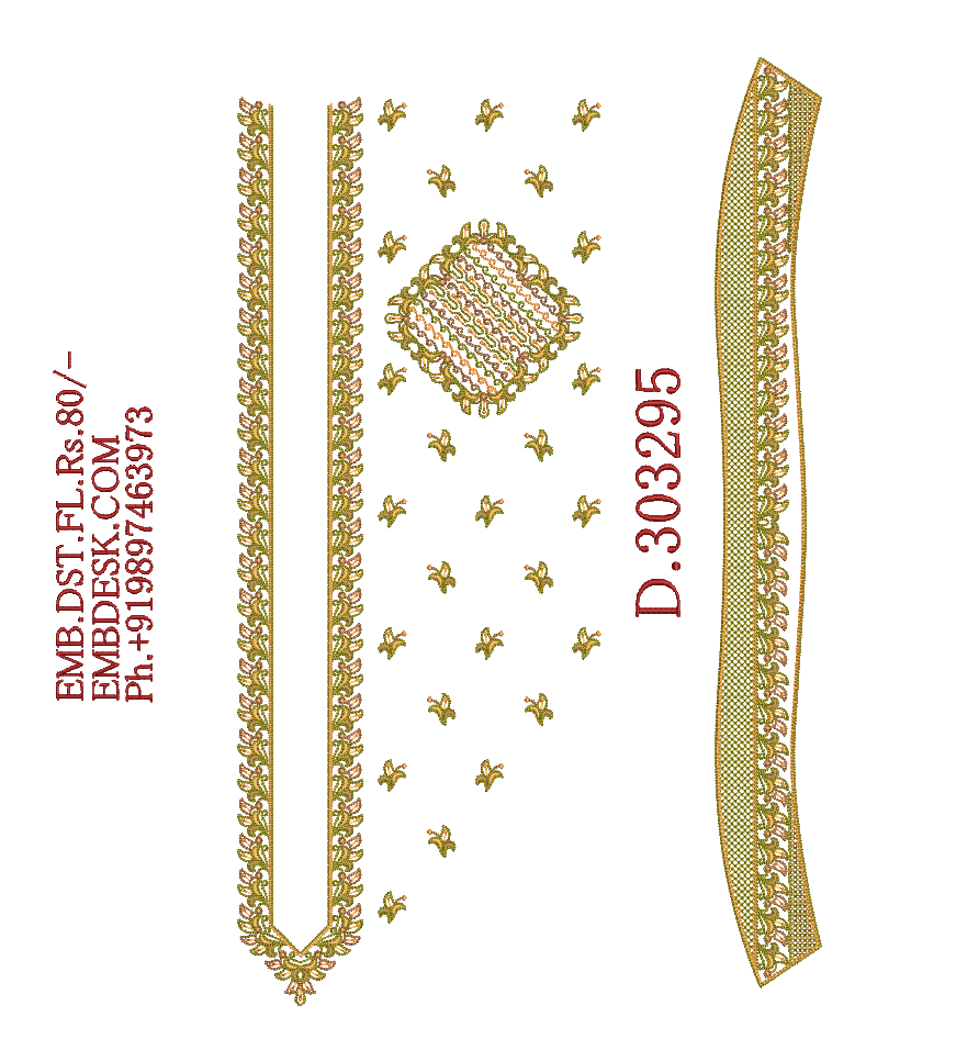 Fancy men's neck kurta