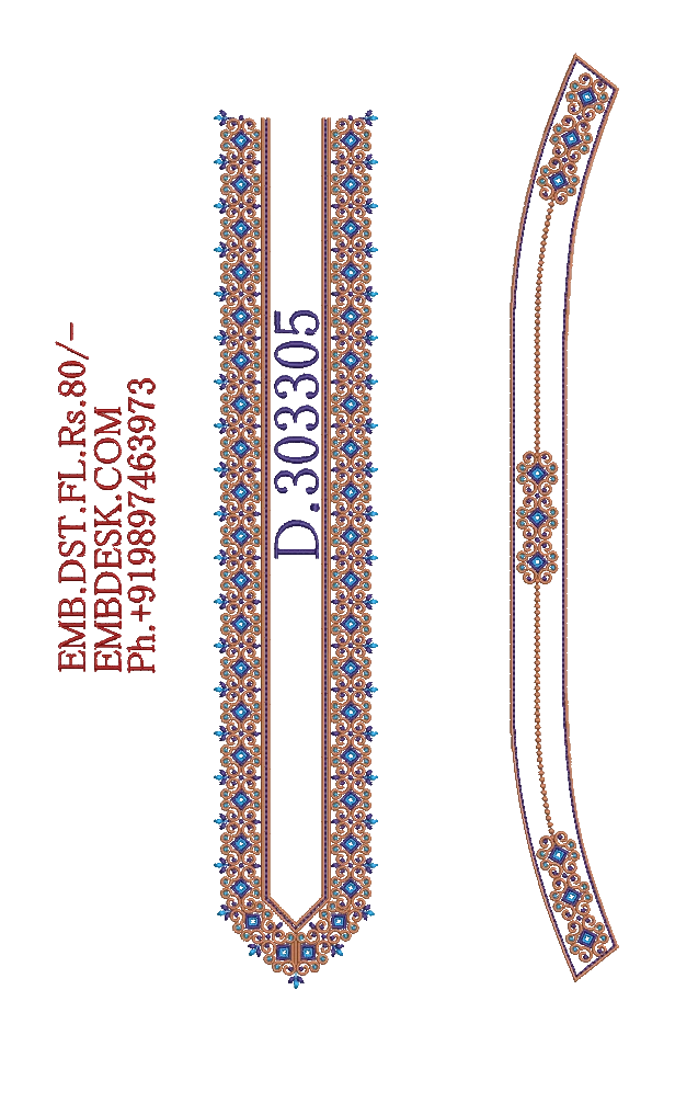 Fancy men's neck kurta
