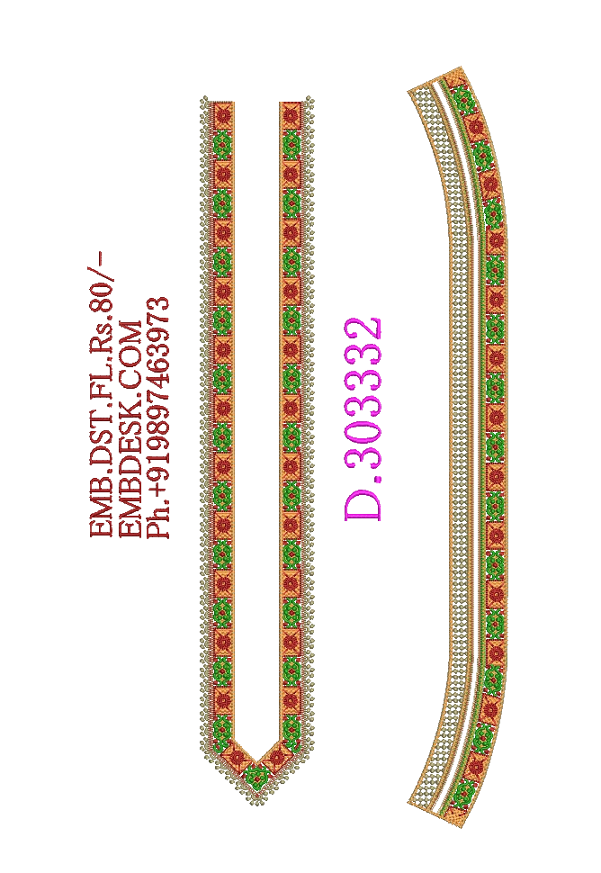 Fancy men's neck kurta