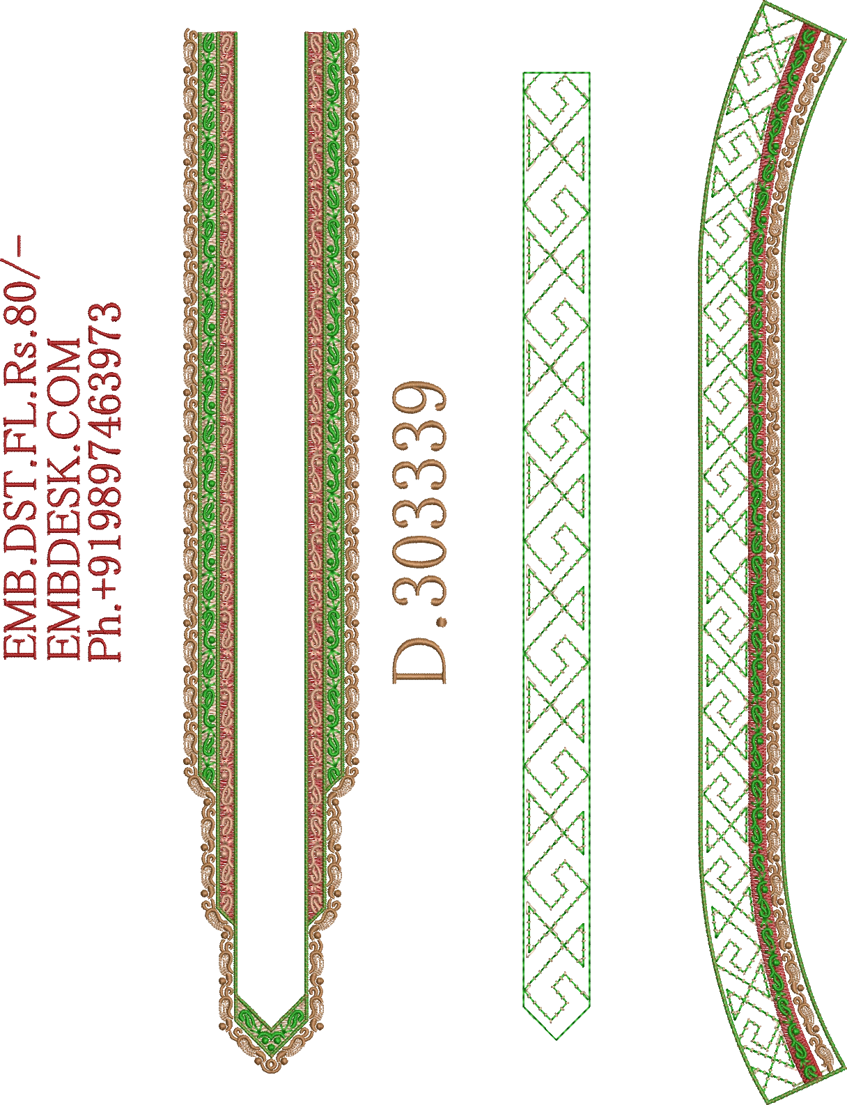 Fancy men's neck kurta 