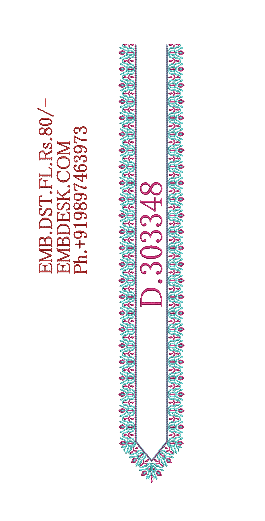 Fancy men's neck kurta