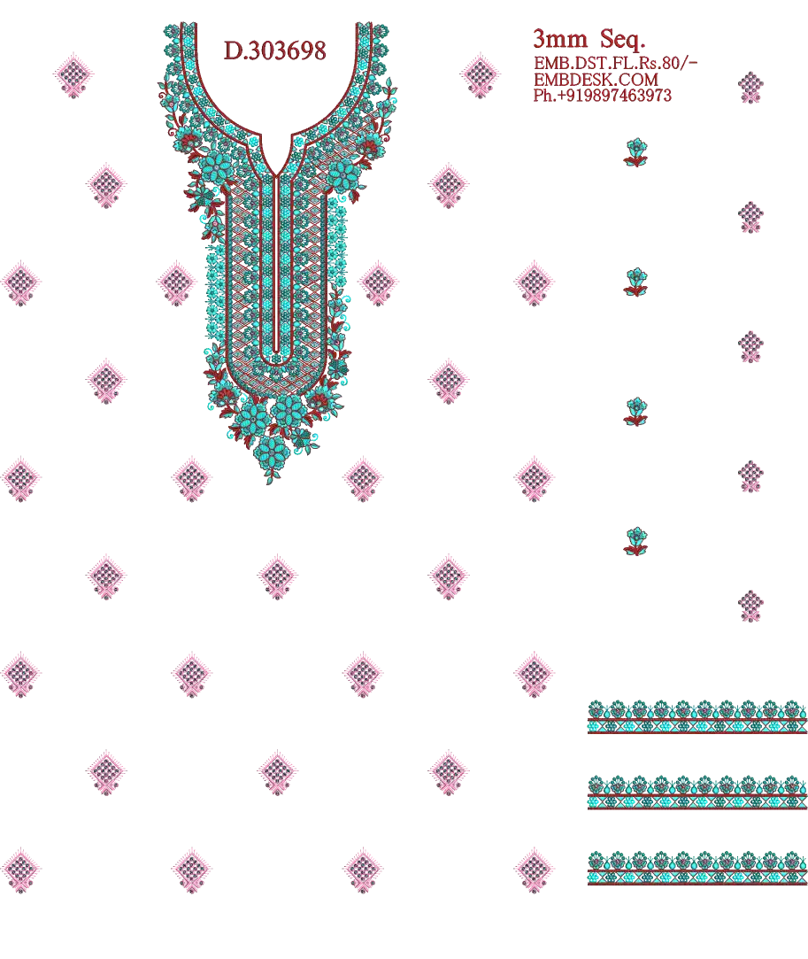 3mm sequence fancy Long suit