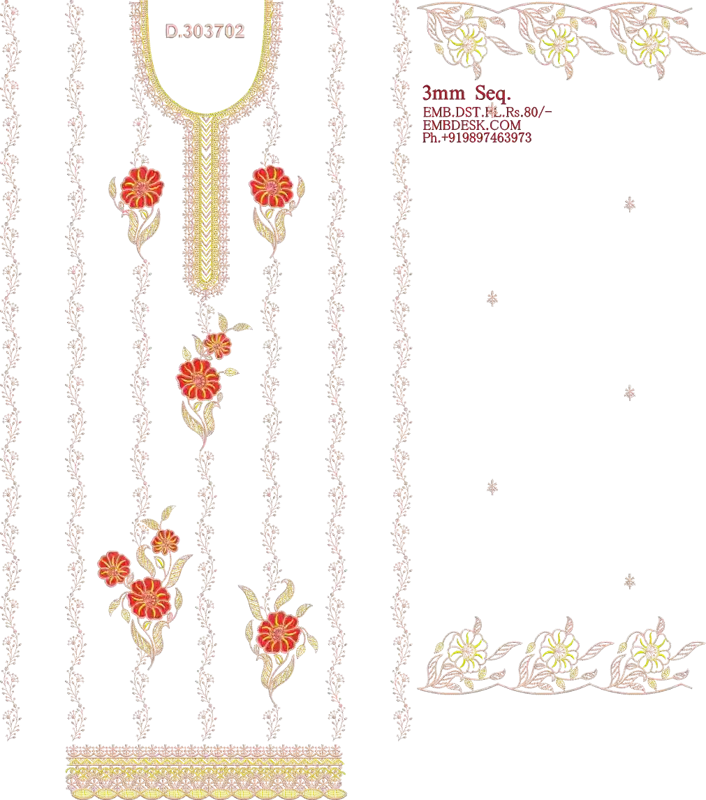 3mm sequence fancy Long suit