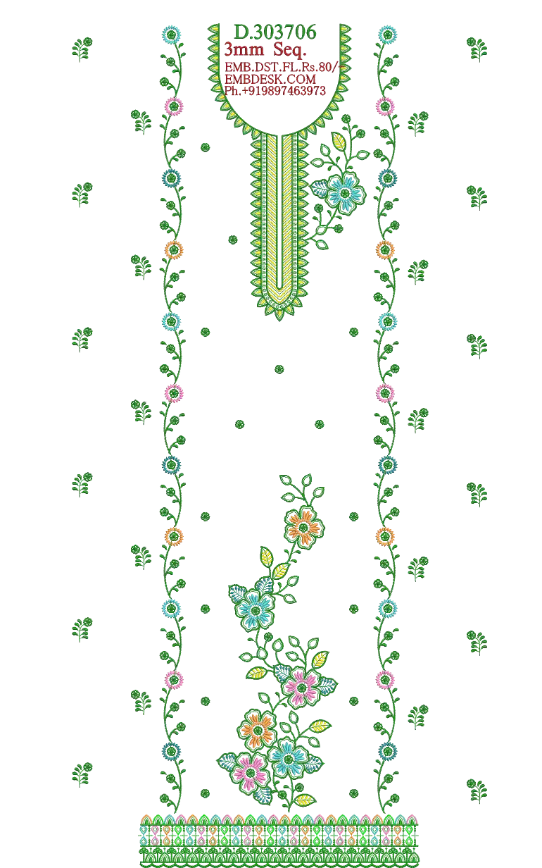 3mm sequence fancy Long suit