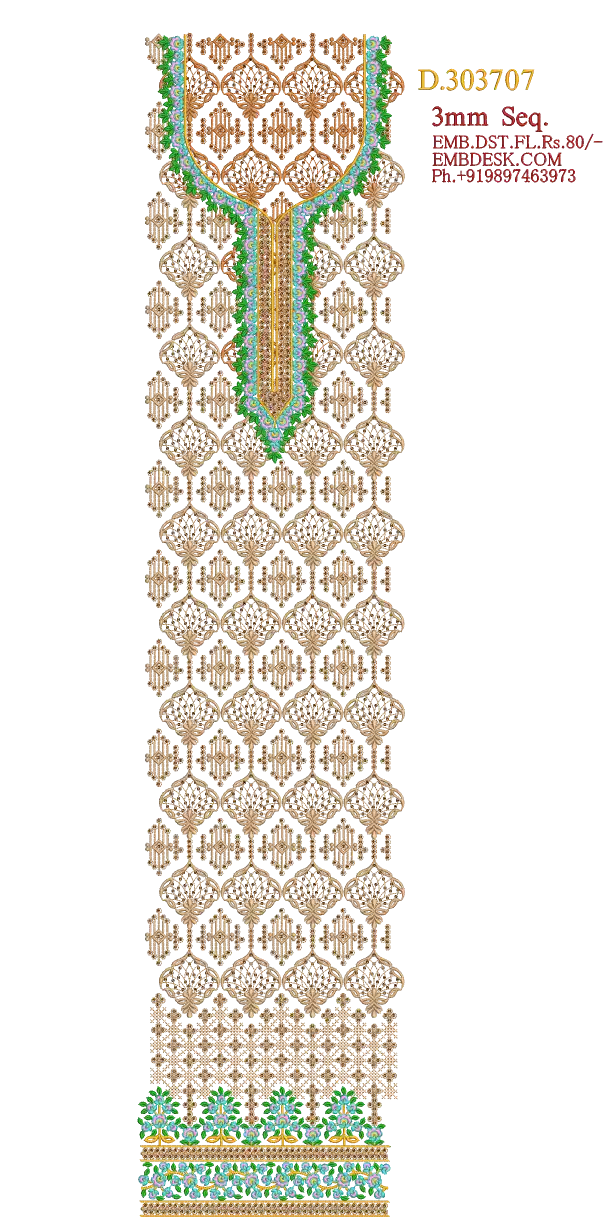 3mm sequence fancy Long suit 