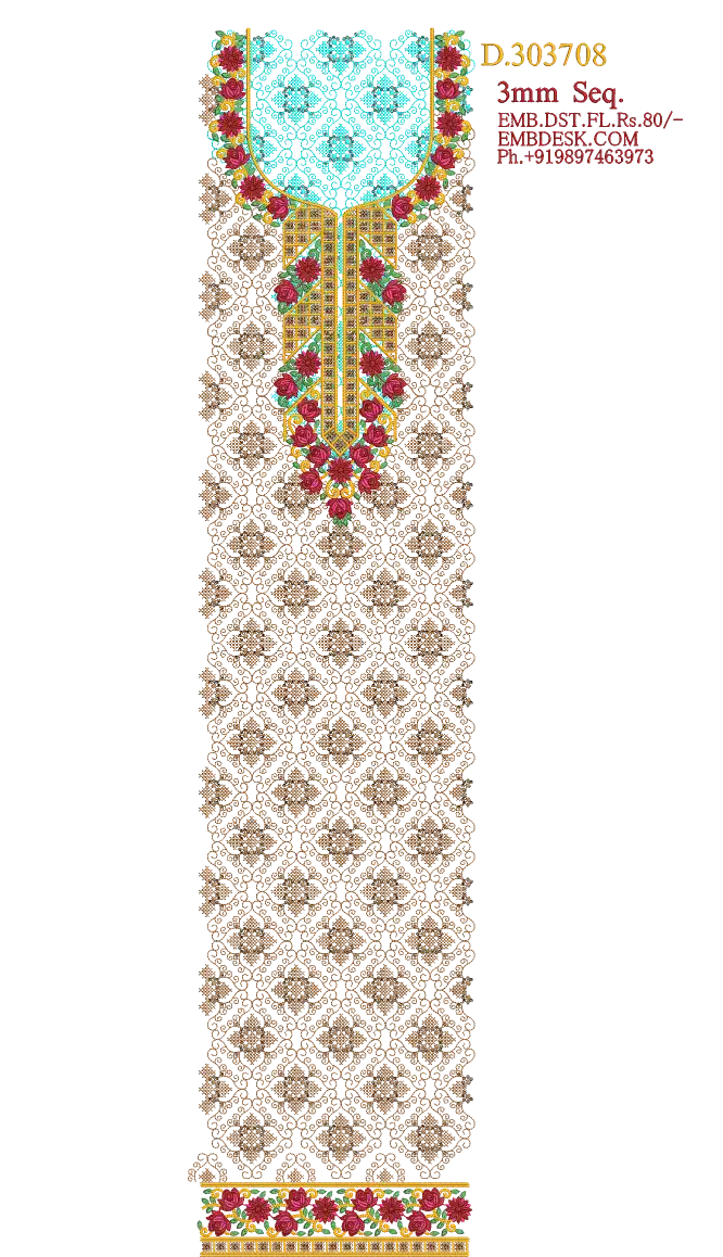 3mm sequence fancy Long suit