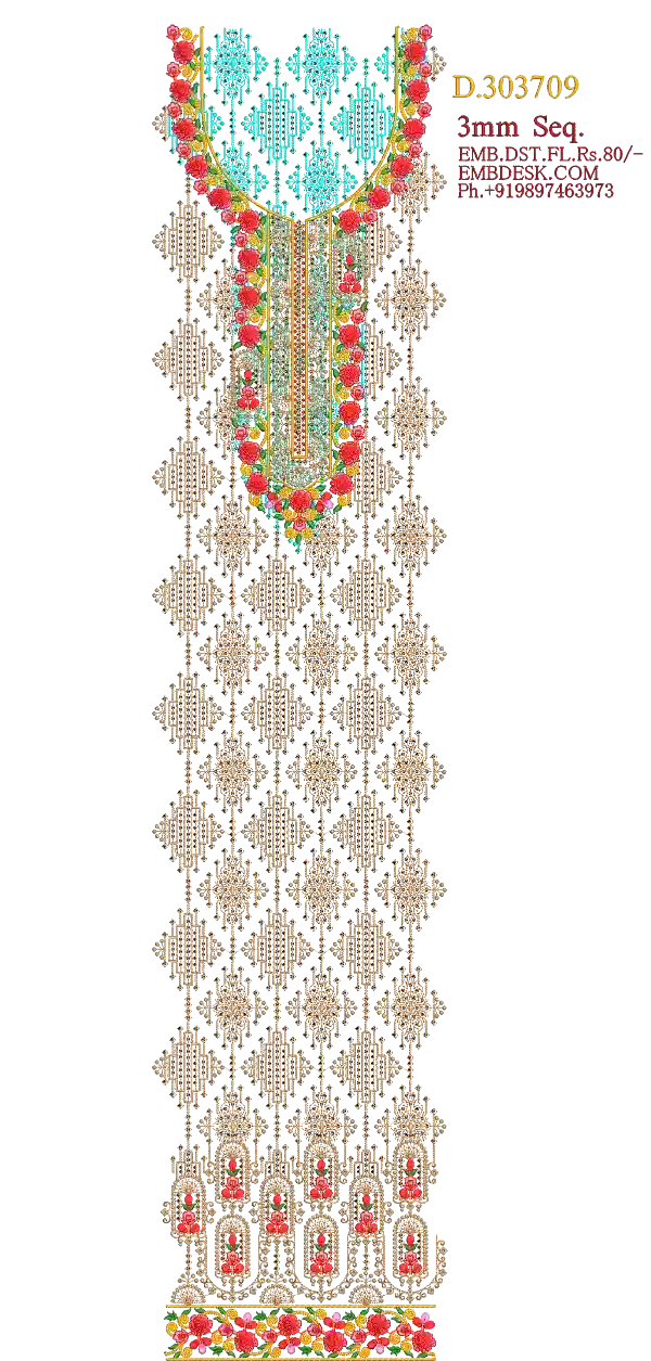 3mm sequence fancy Long suit 