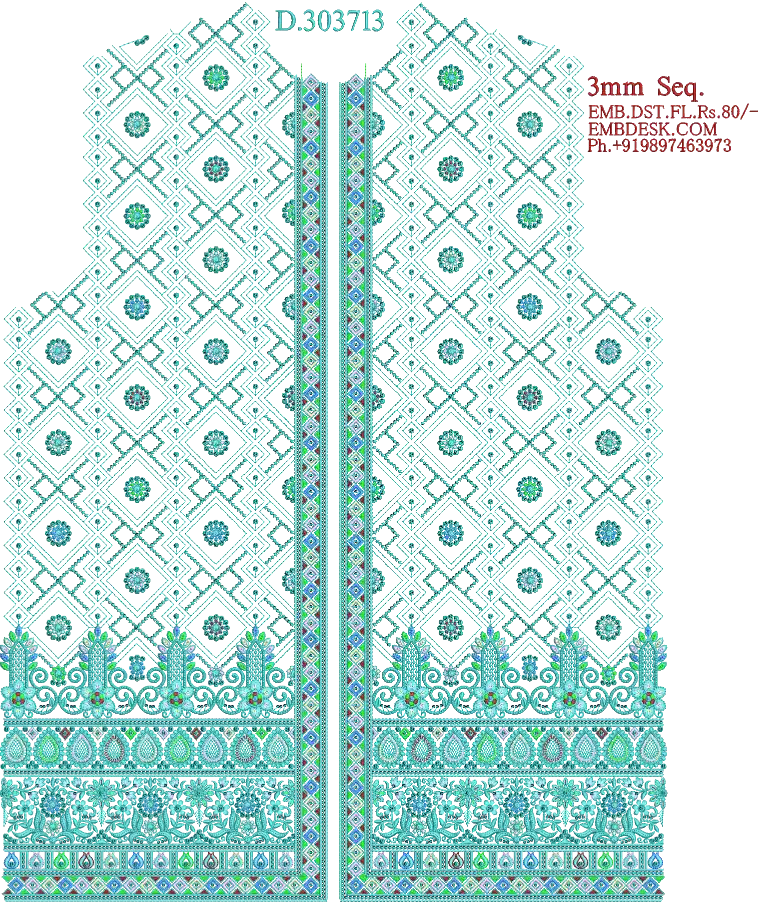 3mm sequence fancy Long suit 