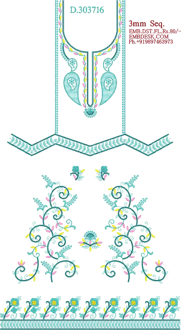 3mm sequence fancy Long suit