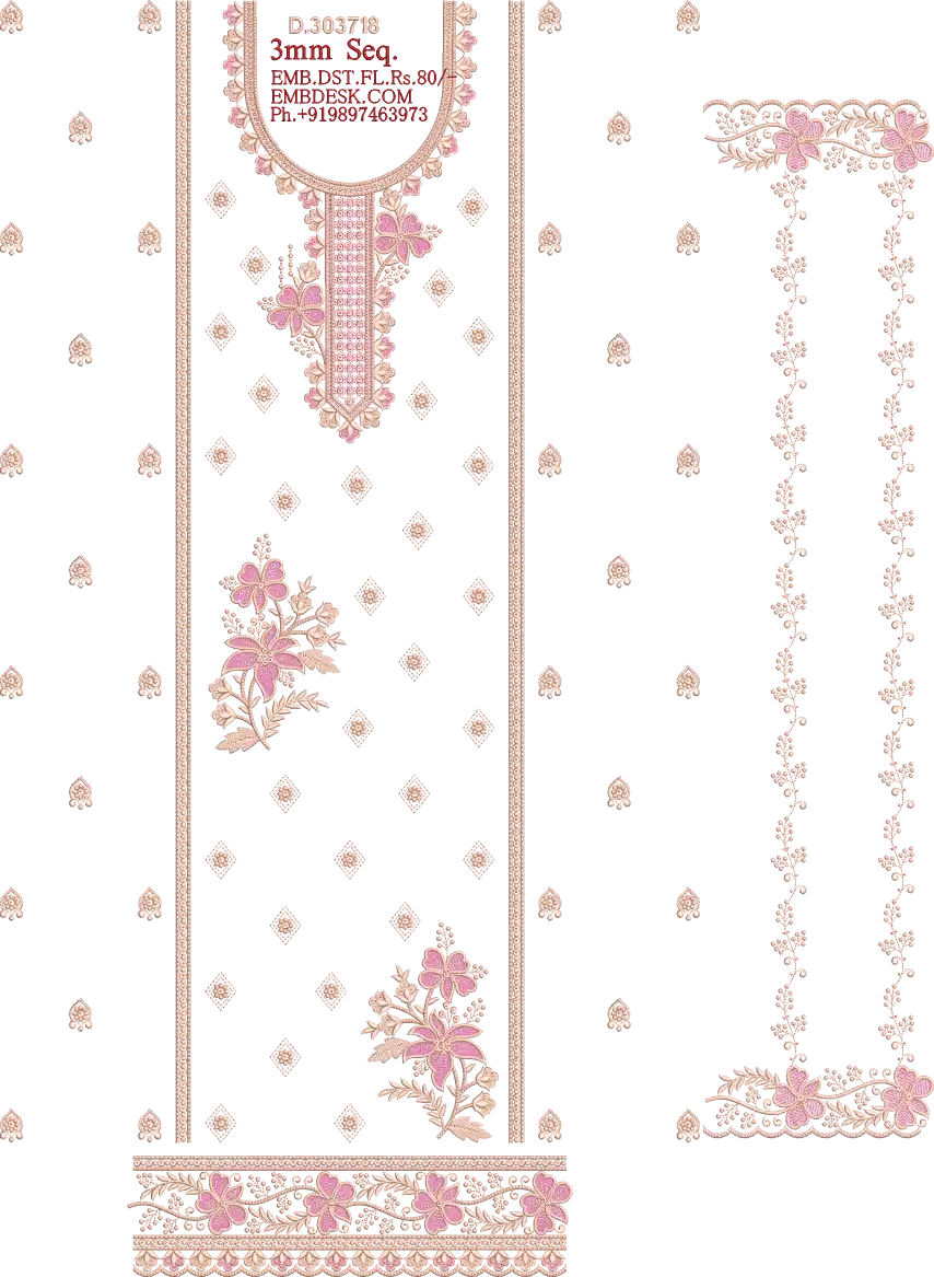 3mm sequence fancy Long suit