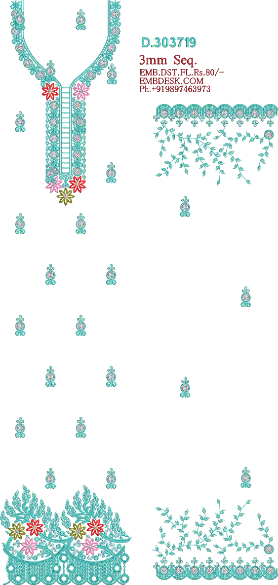 3mm sequence fancy Long suit 