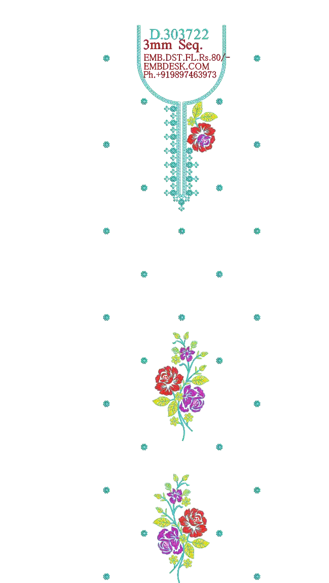 3mm sequence fancy Long suit