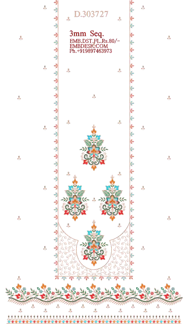 3mm sequence fancy Long suit 