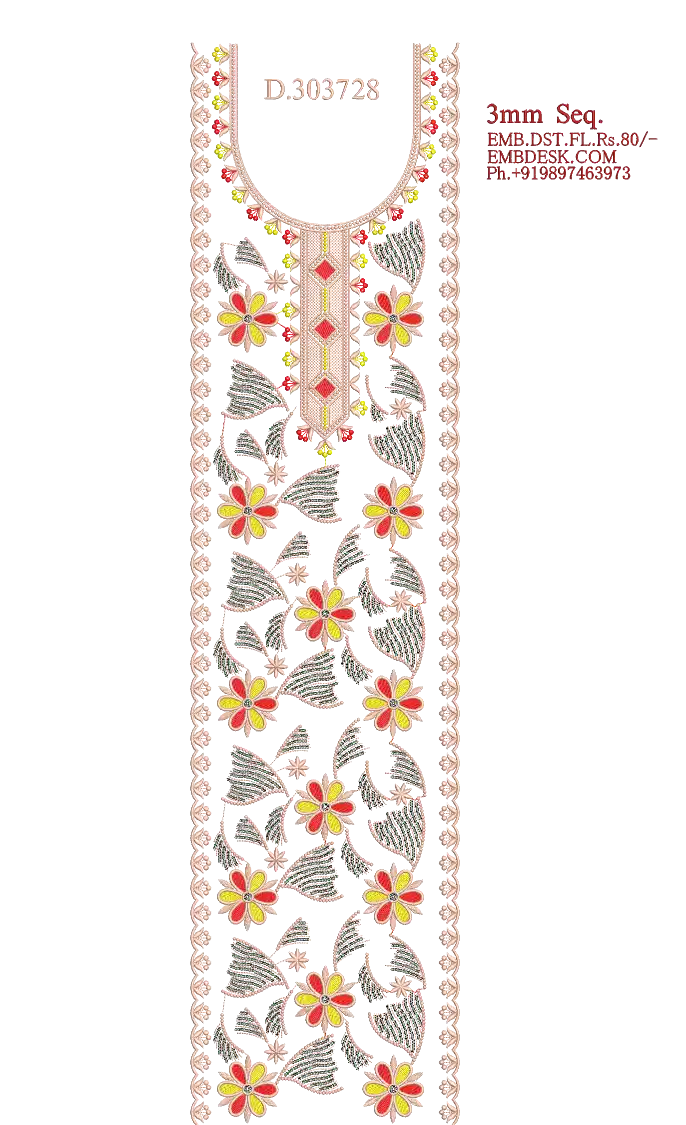 3mm sequence fancy Long suit