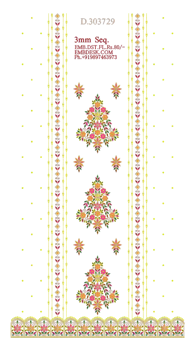 3mm sequence fancy Long suit 
