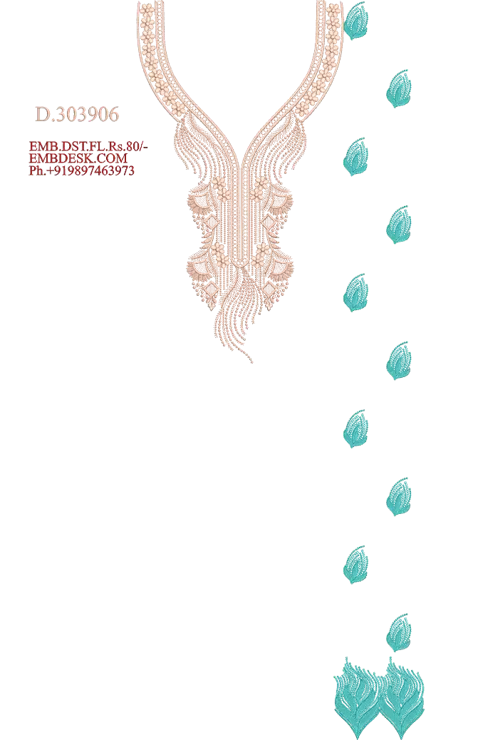 Beautiful neck panjabi suit 