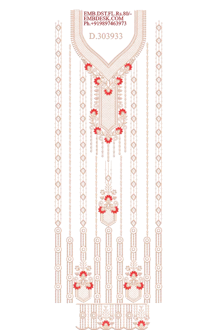 Beautiful neck panjabi suit