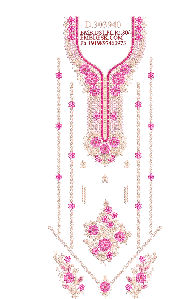 Beautiful neck panjabi suit 