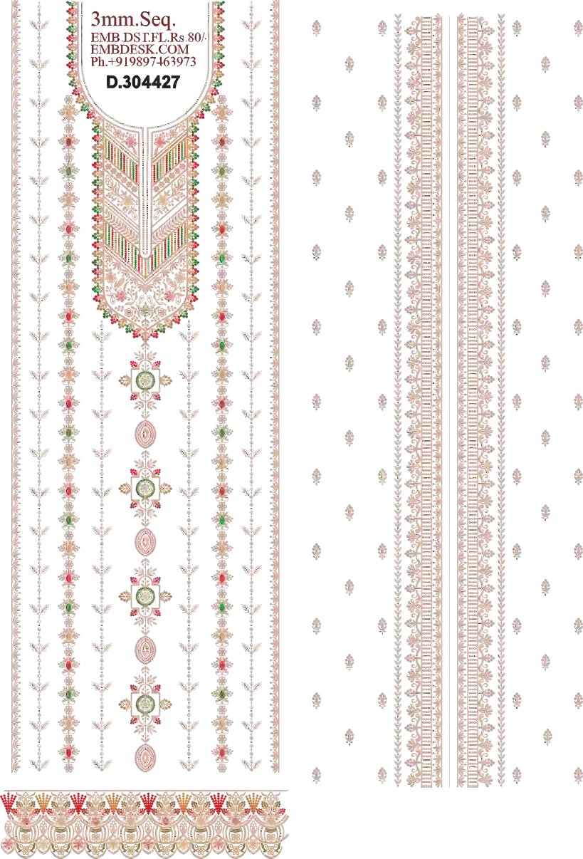 3mm seq Beautiful long suit 