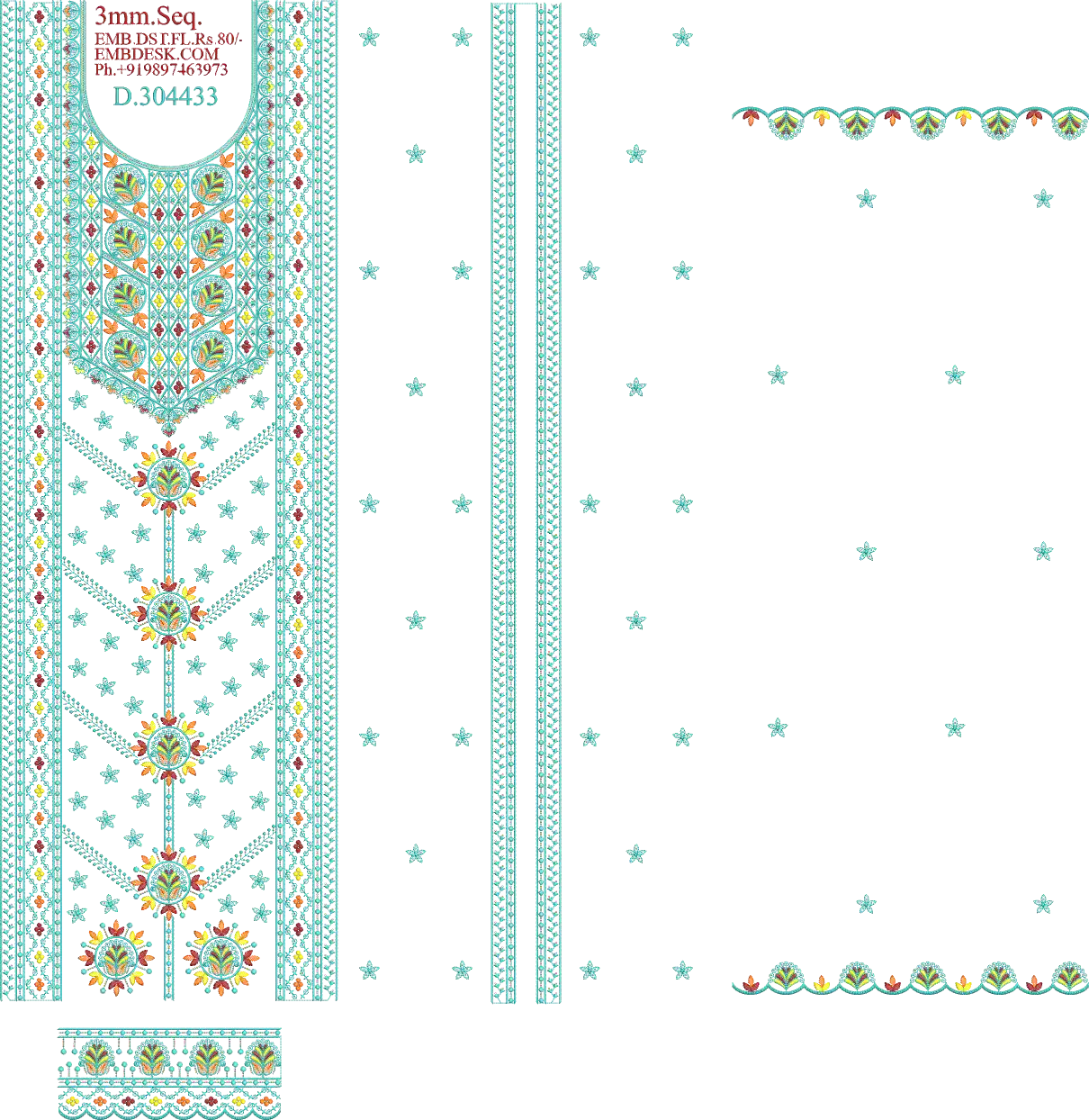 3mm seq Beautiful long suit 