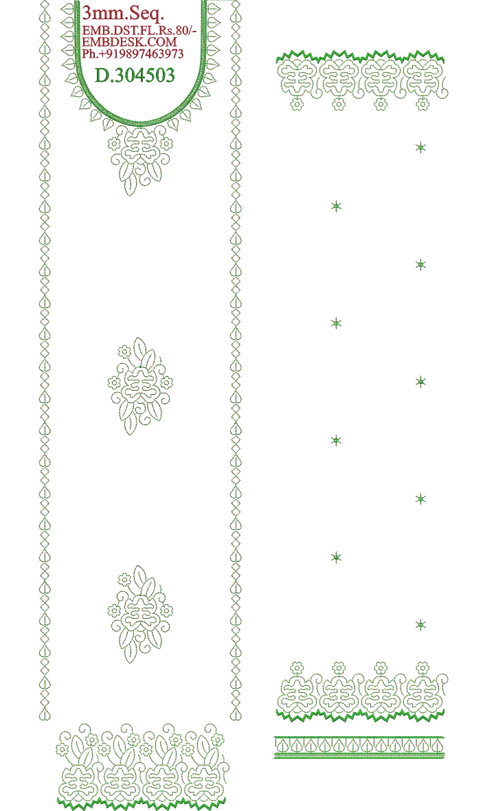 3mm seq Beautiful long suit 