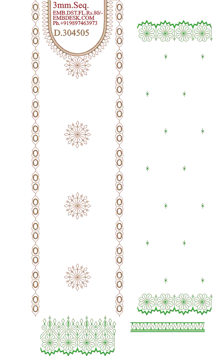 3mm seq Beautiful long suit 