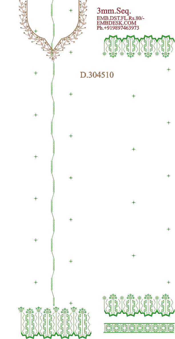 3mm seq Beautiful long suit
