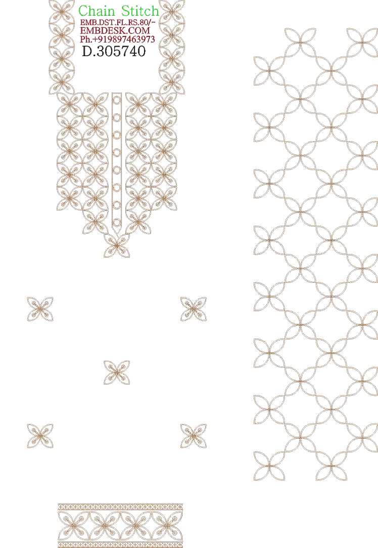 Chain Stitch Long suit 