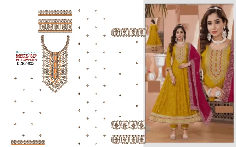 3mm sequence kurti 