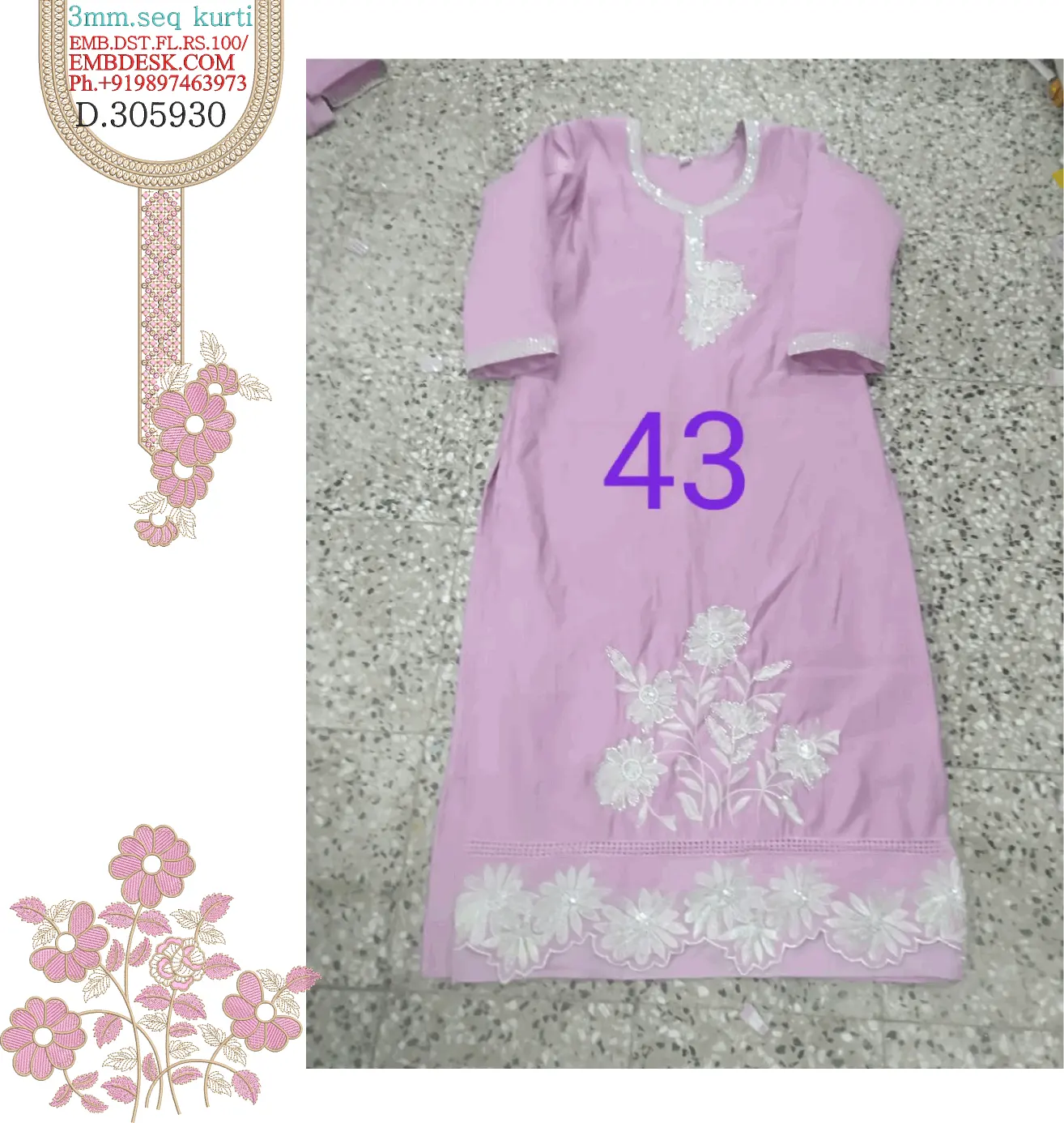 3mm sequence kurti