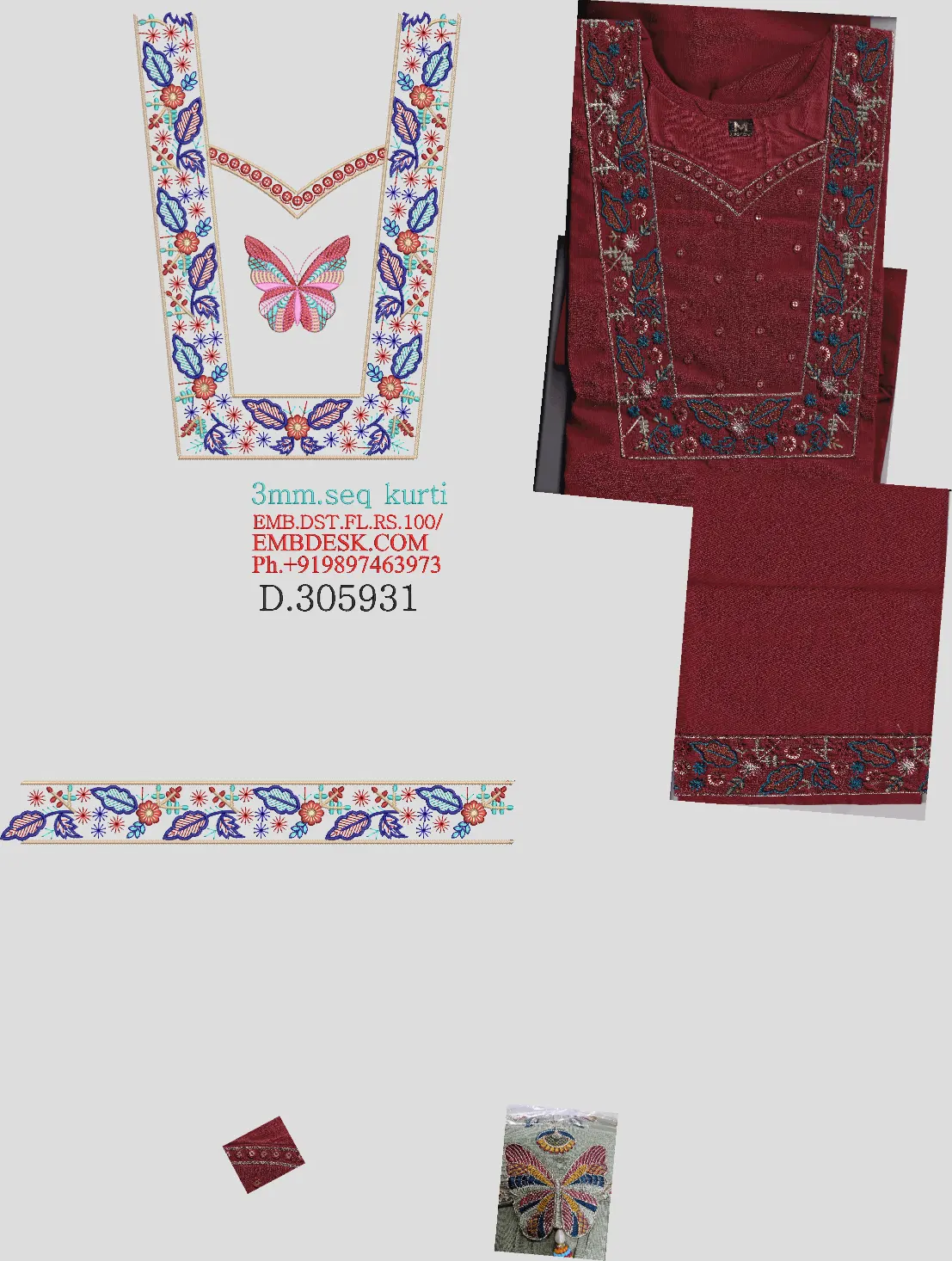 3mm sequence kurti 