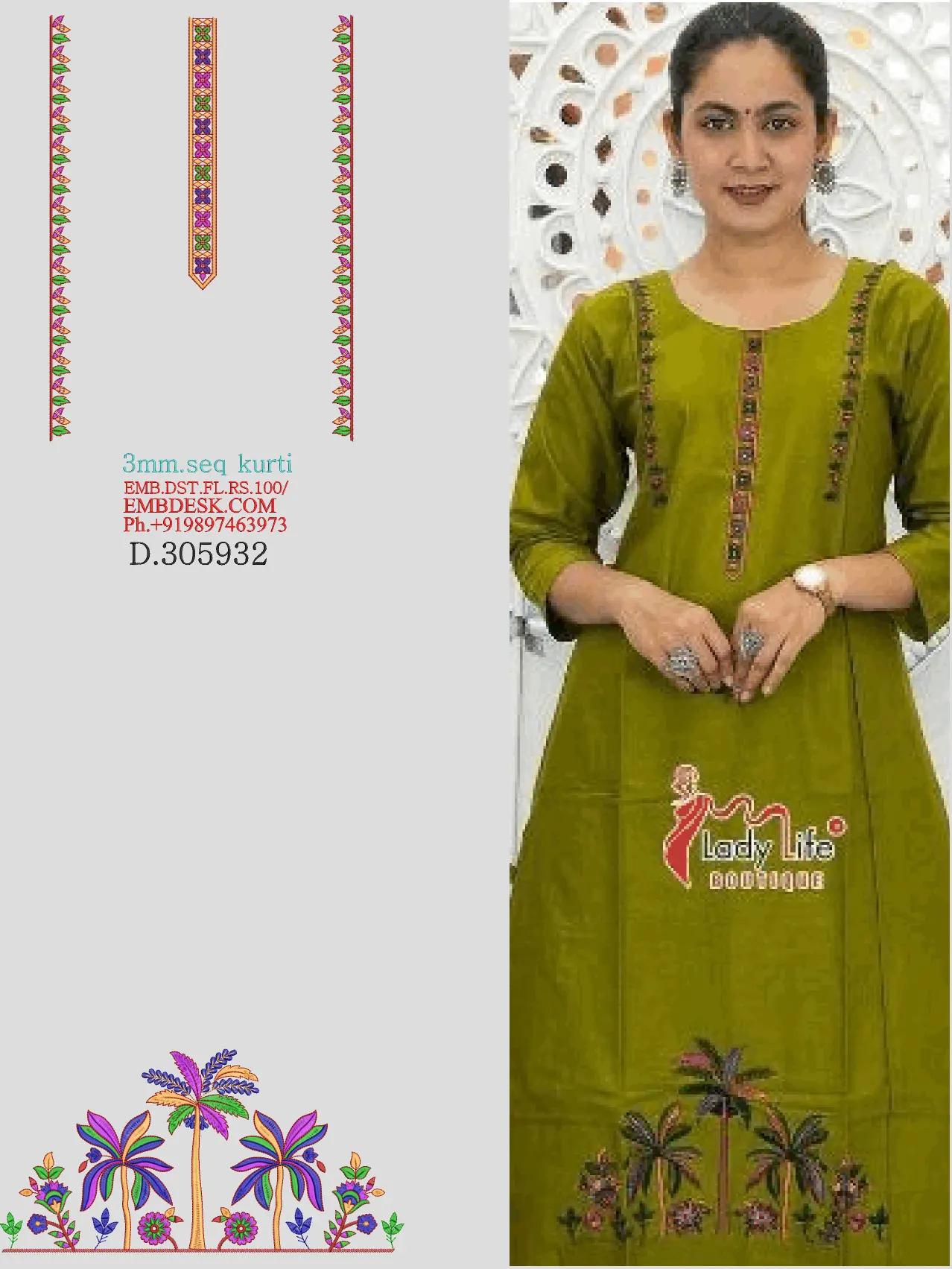 3mm sequence kurti