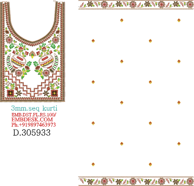 3mm sequence kurti 