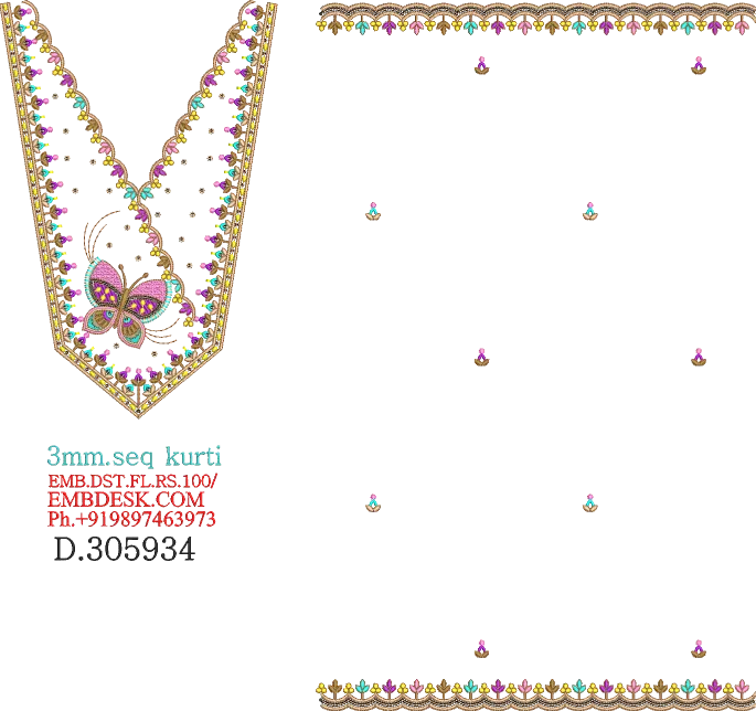 3mm sequence kurti