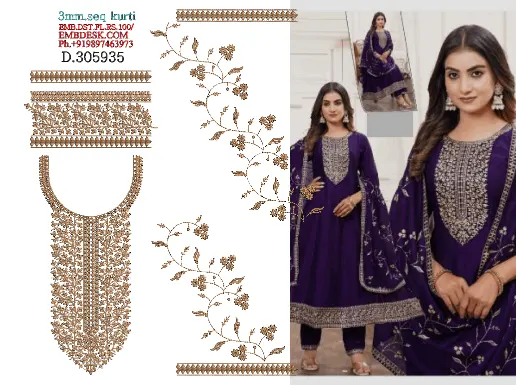 3mm sequence kurti 