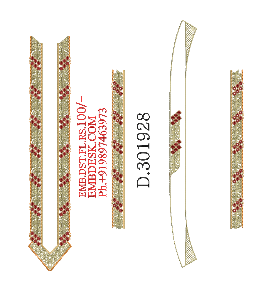 Fancy men's neck kurta