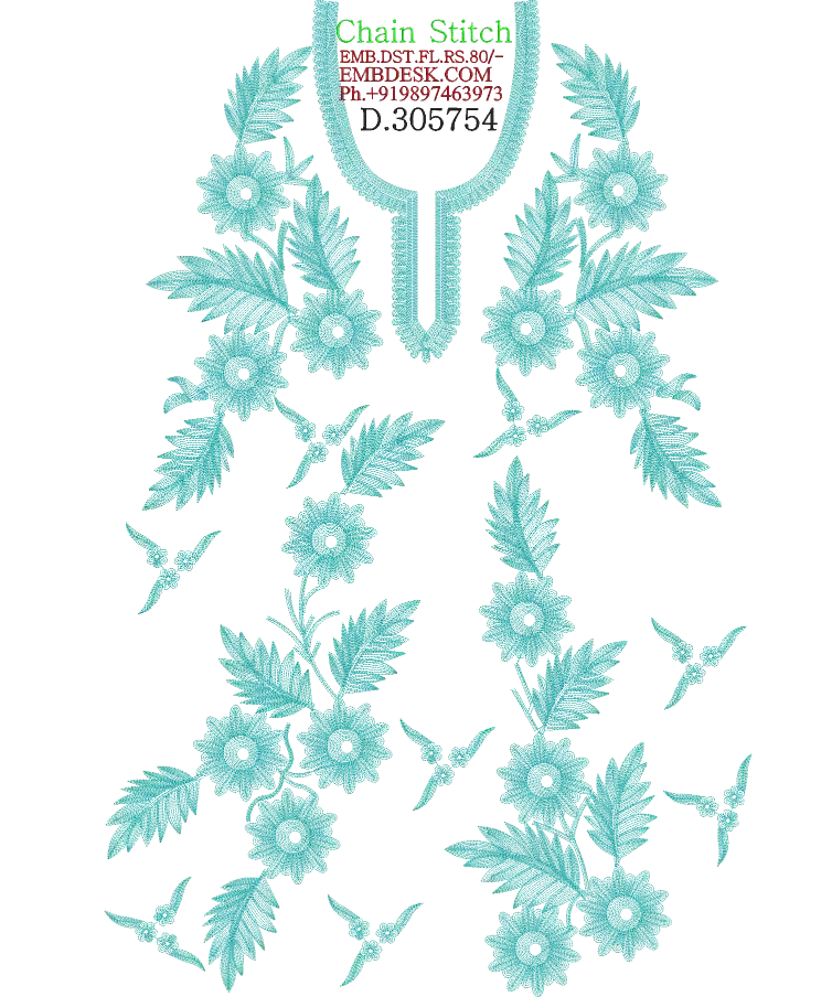 Chain stitch fancy dress 